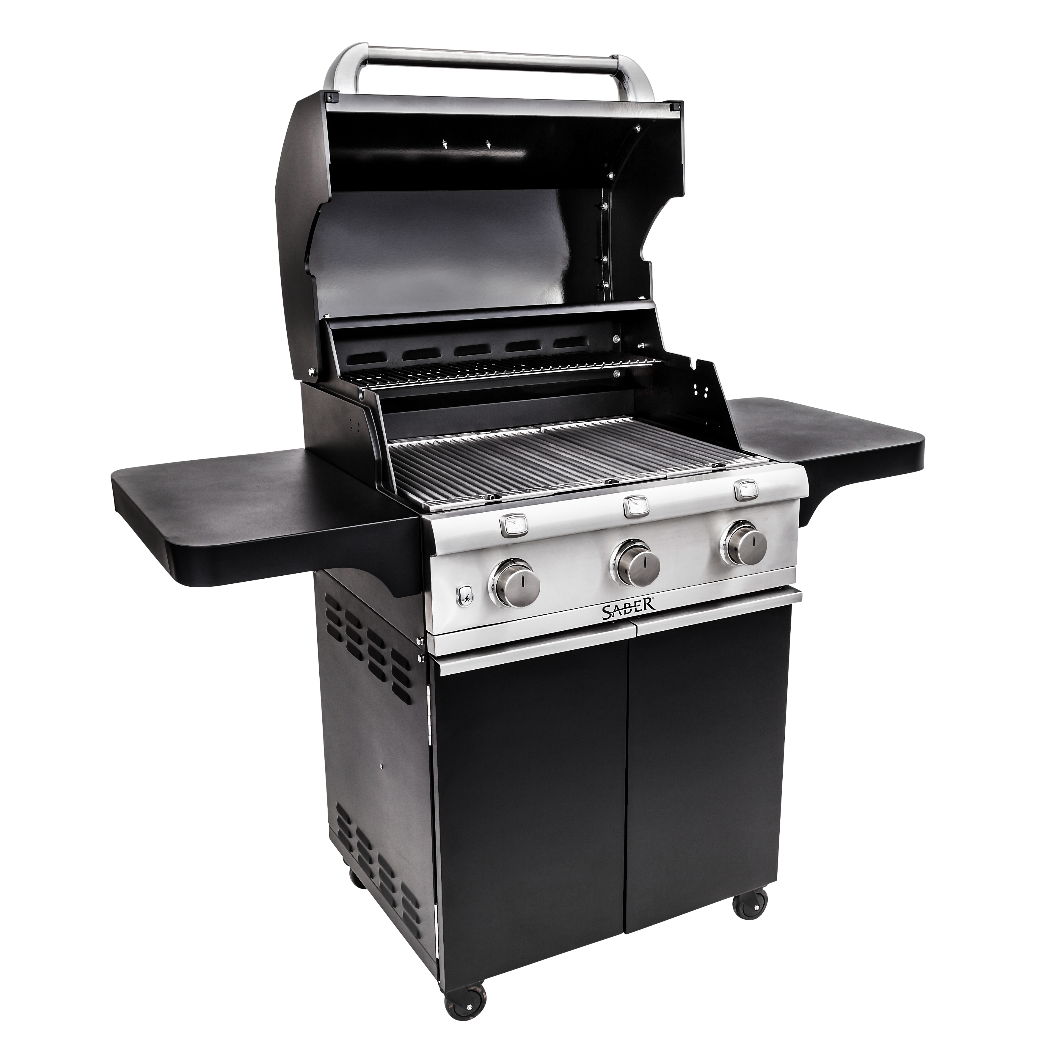SABER® Deluxe Black 3-Burner Gas Grill