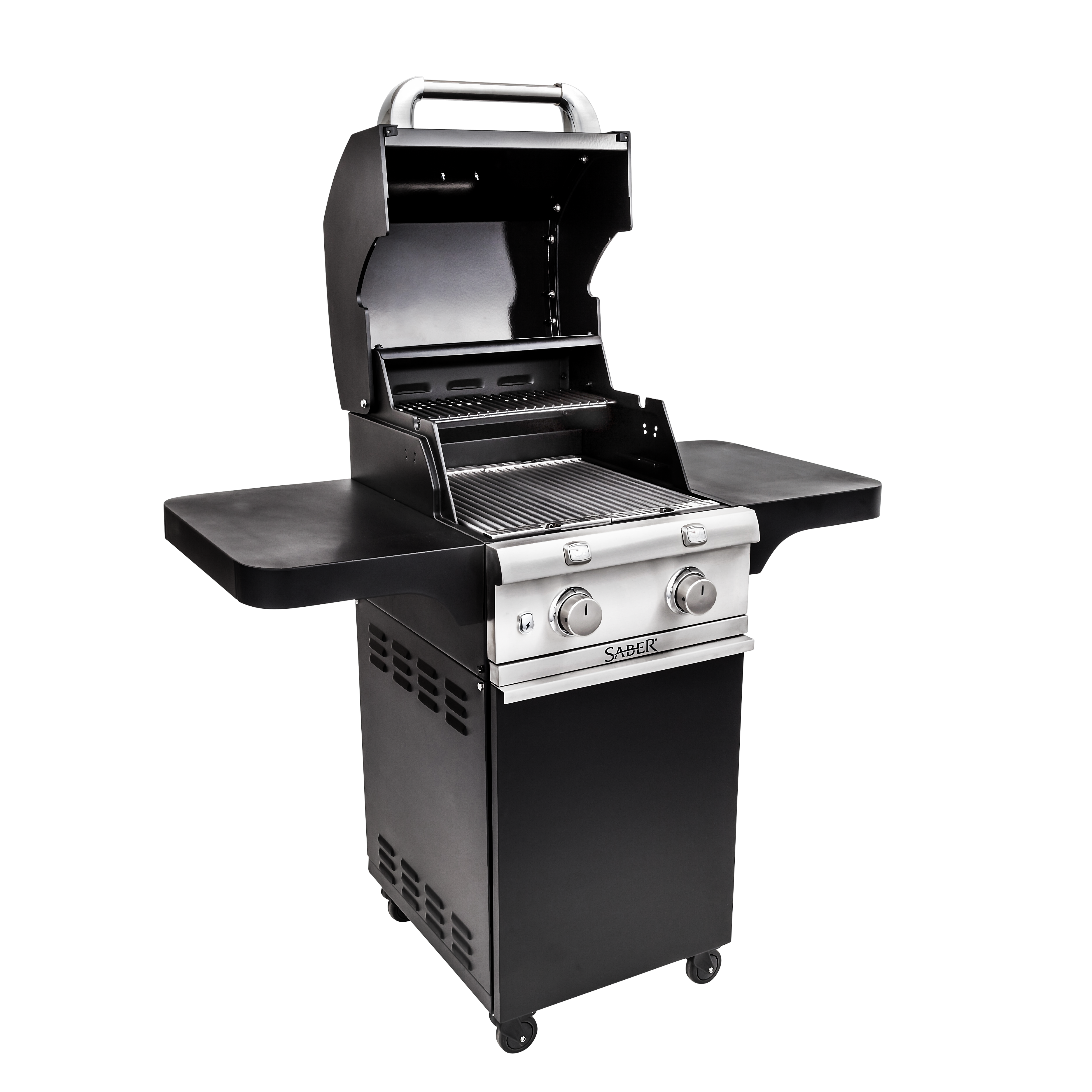 SABER® Deluxe Black 2-Burner Gas Grill