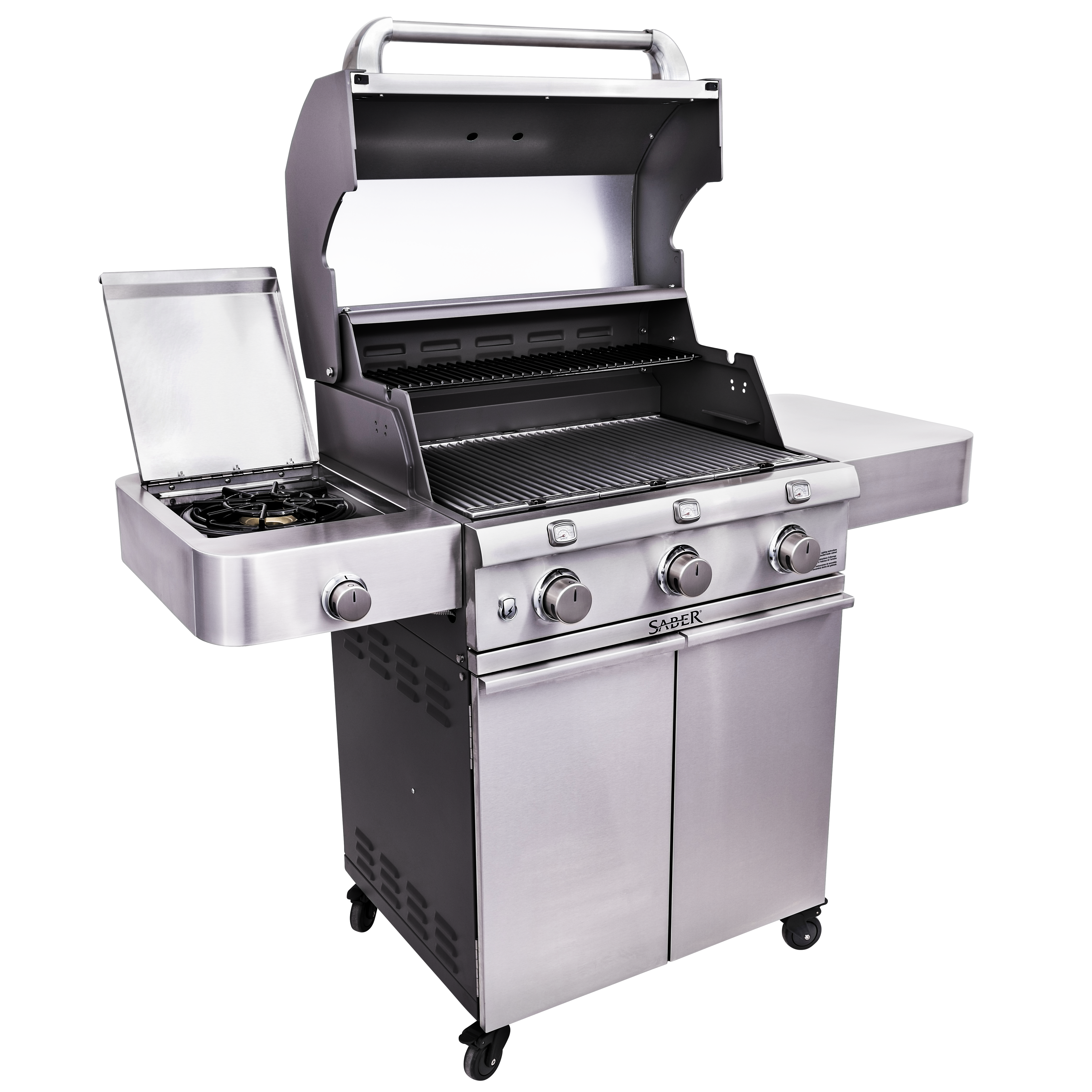 SABER® Deluxe Stainless 3-Burner Gas Grill