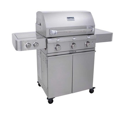 SABER® Stainless Steel 3-Burner Gas Grill