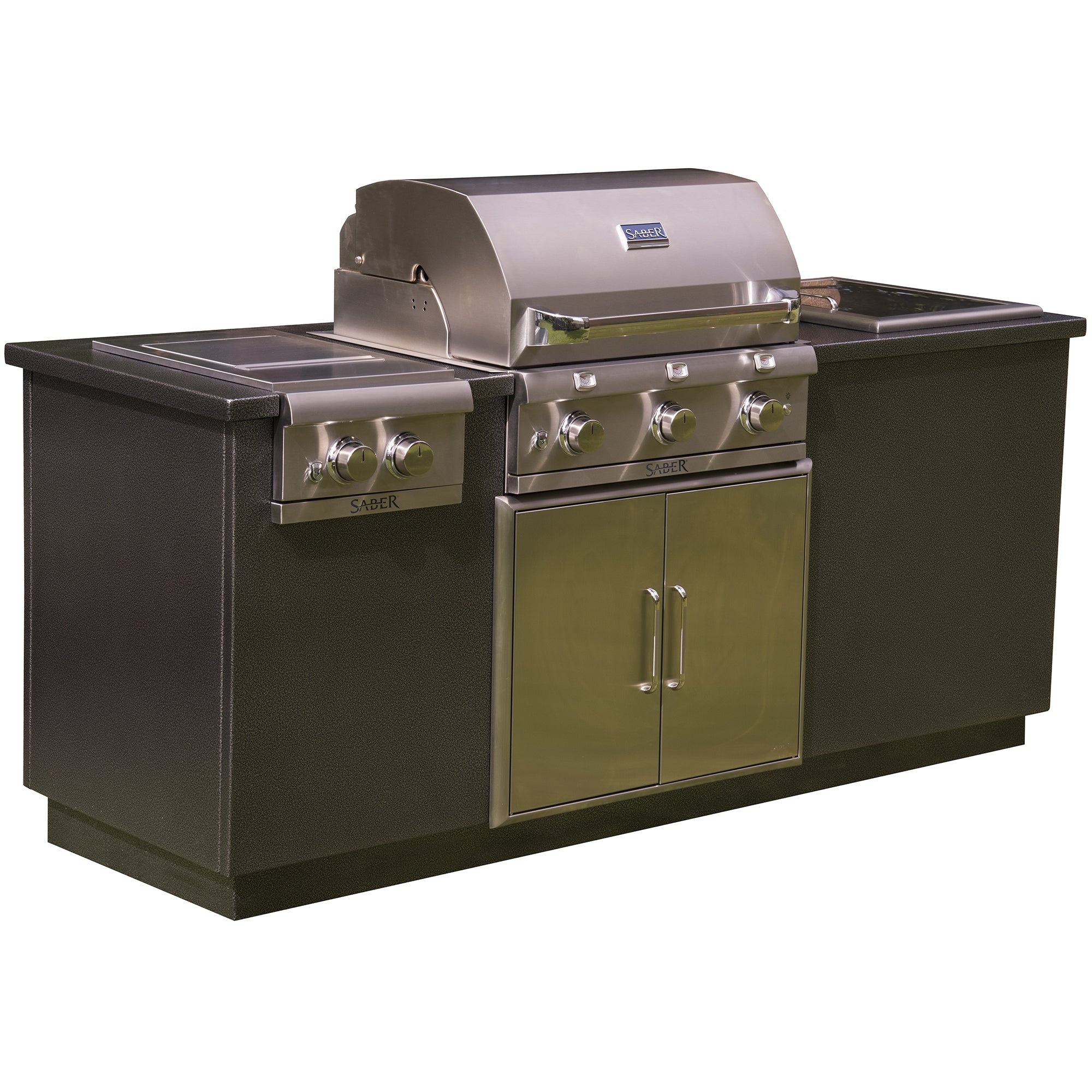 SABER® I Series EZ Outdoor Kitchen - Silver – sabergrills