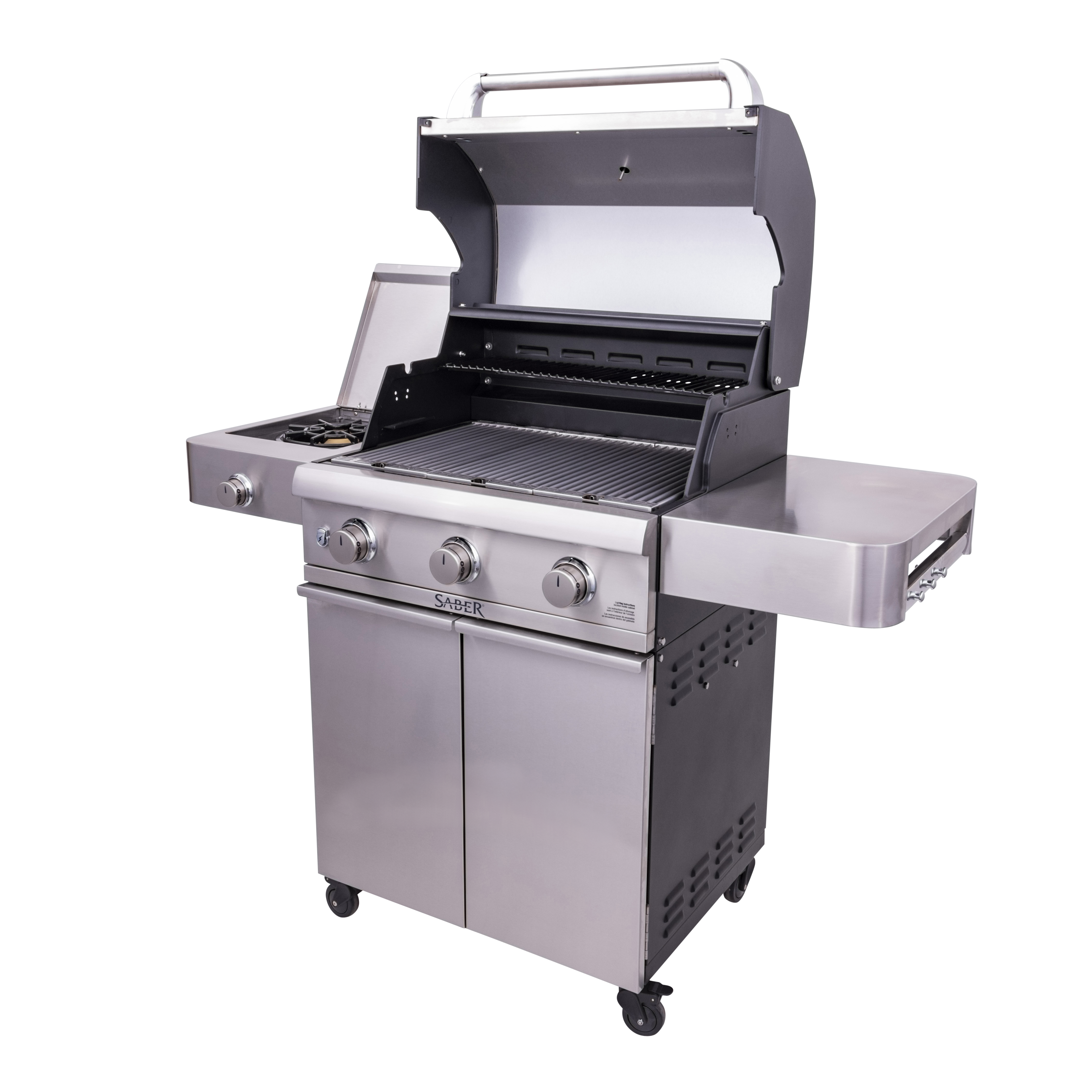 SABER® Cast Stainless 3-Burner Gas Grill