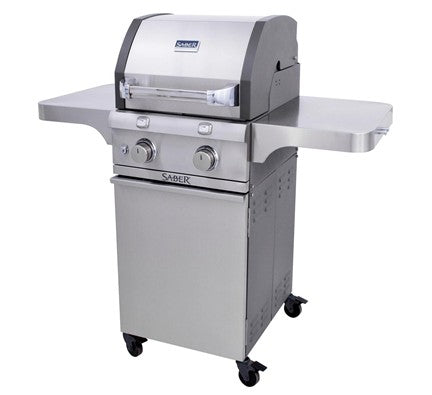 SABER® Cast Stainless 2-Burner Gas Grill