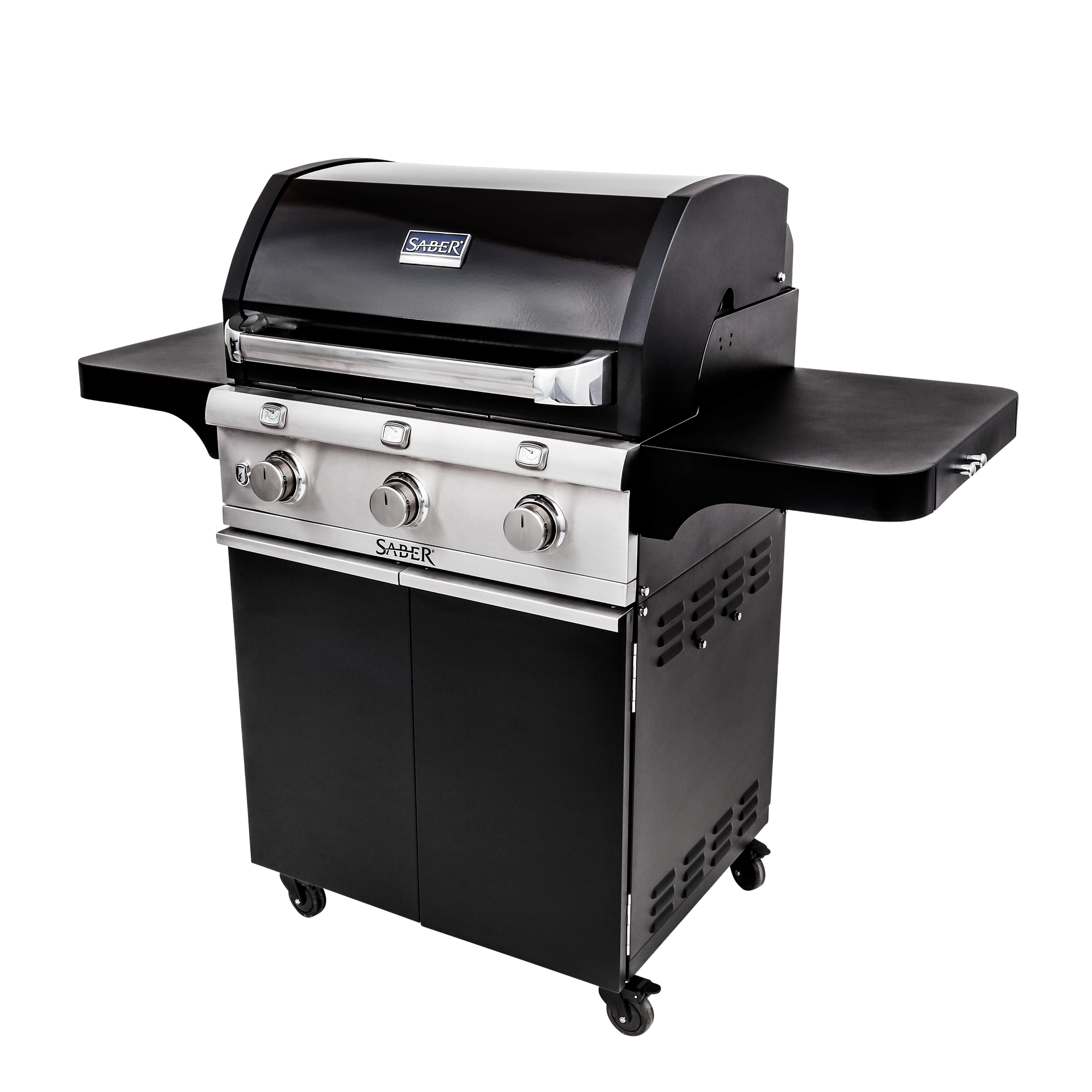 SABER® Deluxe Black 3-Burner Gas Grill – sabergrills