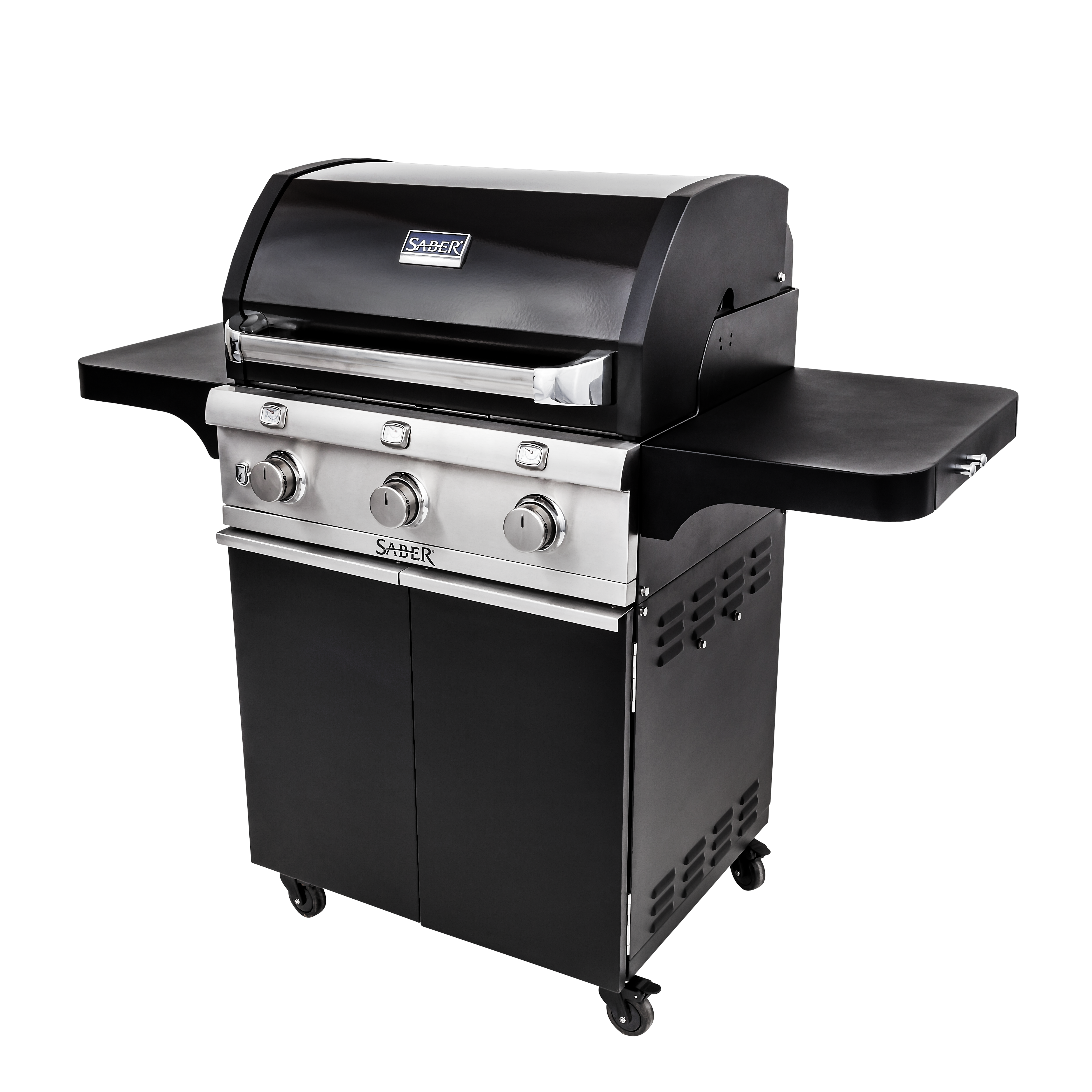 SABER® Deluxe Black 3-Burner Gas Grill