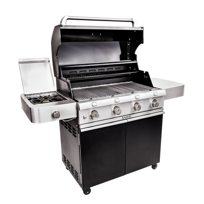 SABER® Deluxe Black 4-Burner Gas Grill