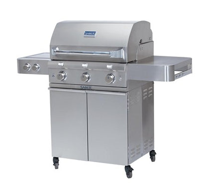 SABER® Stainless Steel 3-Burner Gas Grill