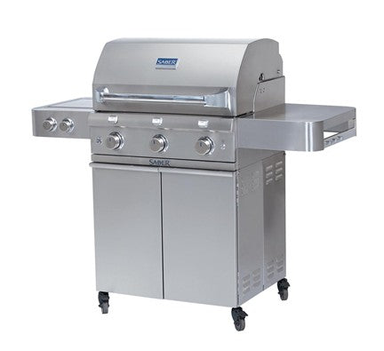 SABER® Stainless Steel 3-Burner Gas Grill