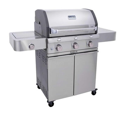 SABER® Cast Stainless 3-Burner Gas Grill