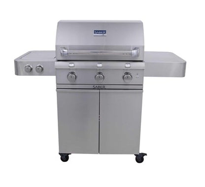 SABER® Stainless Steel 3-Burner Gas Grill