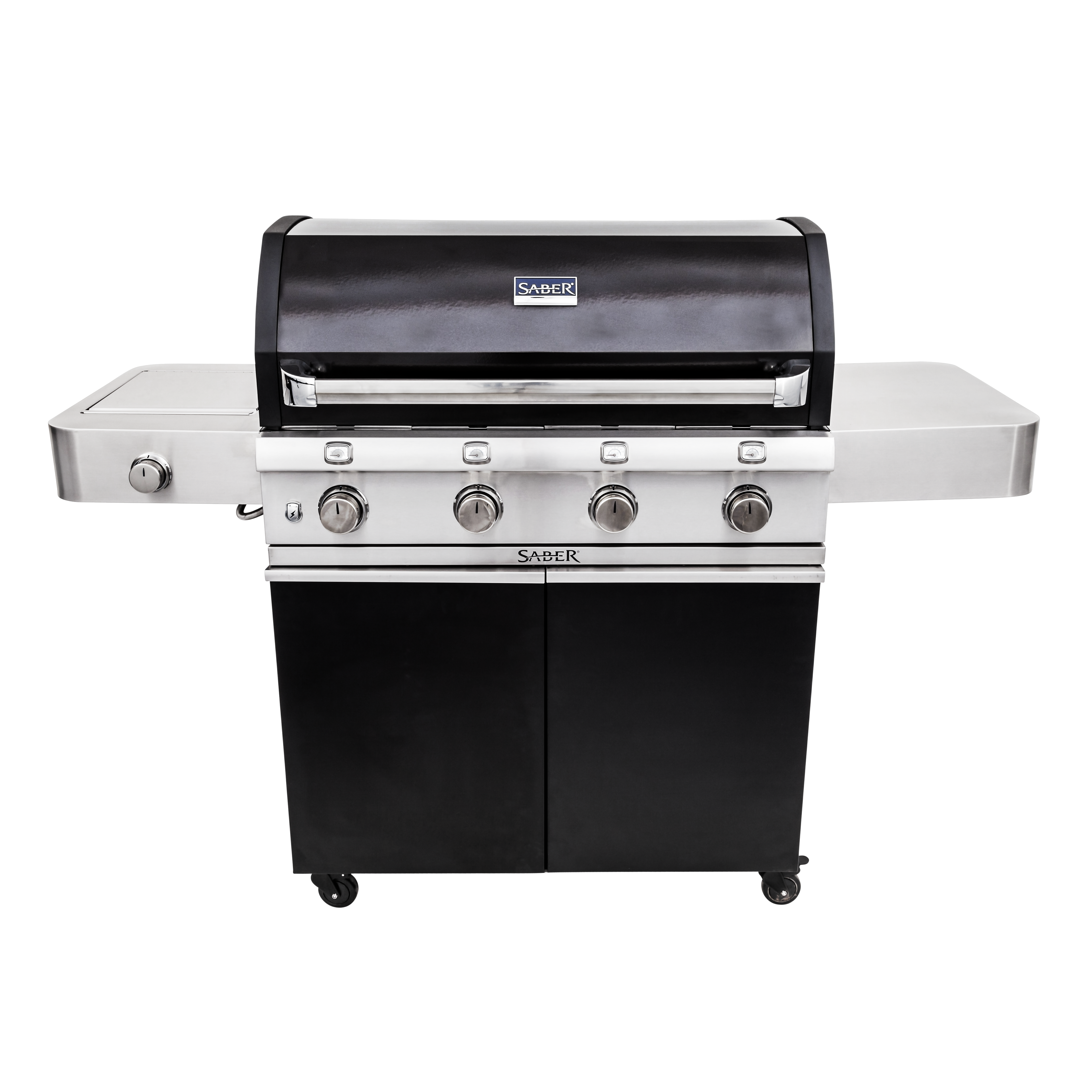 SABER® Deluxe Black 4-Burner Gas Grill