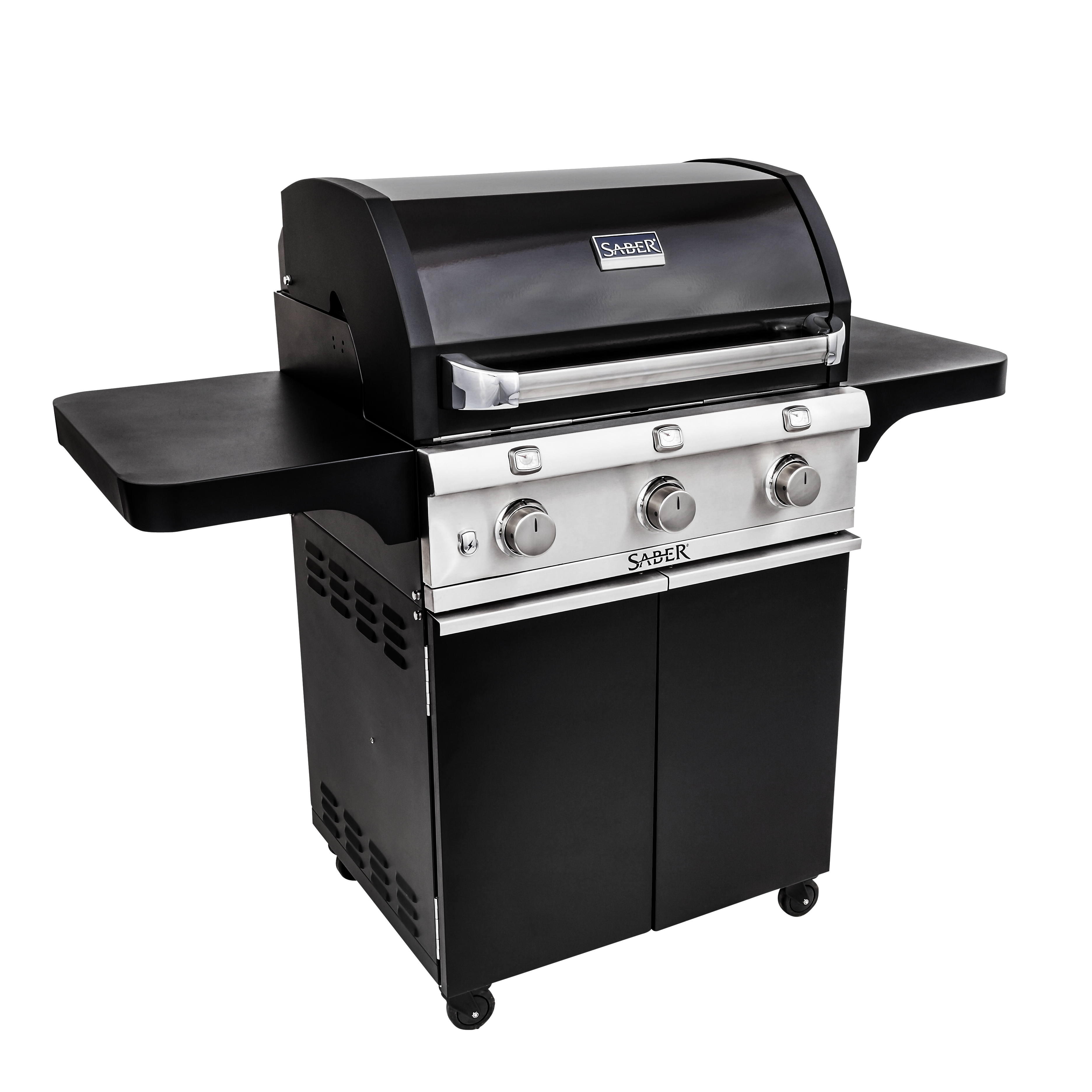 SABER® Deluxe Black 3-Burner Gas Grill