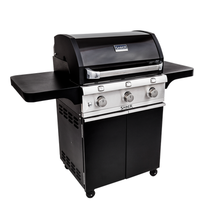 SABER® Deluxe Black 3-Burner Gas Grill