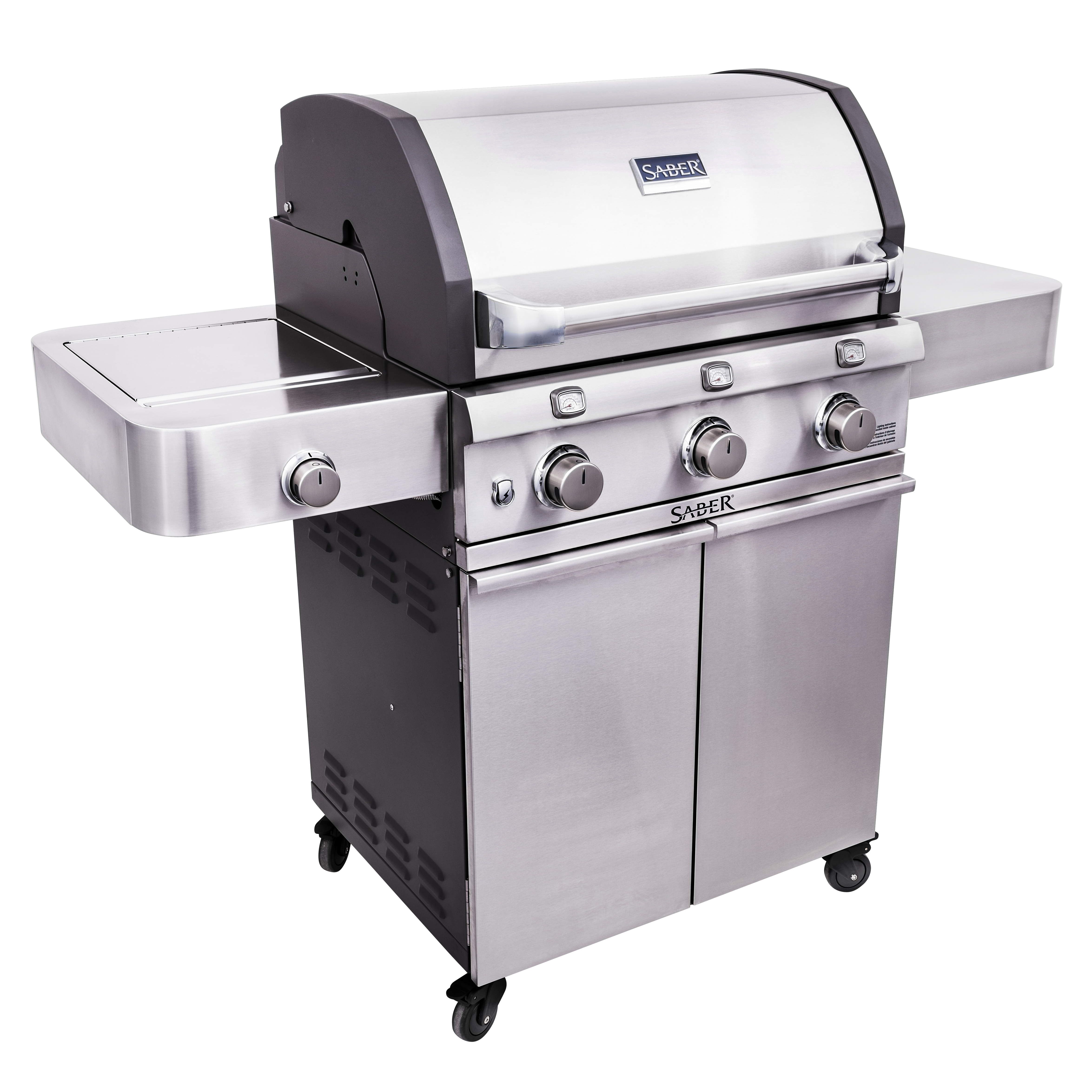 SABER® Deluxe Stainless 3-Burner Gas Grill