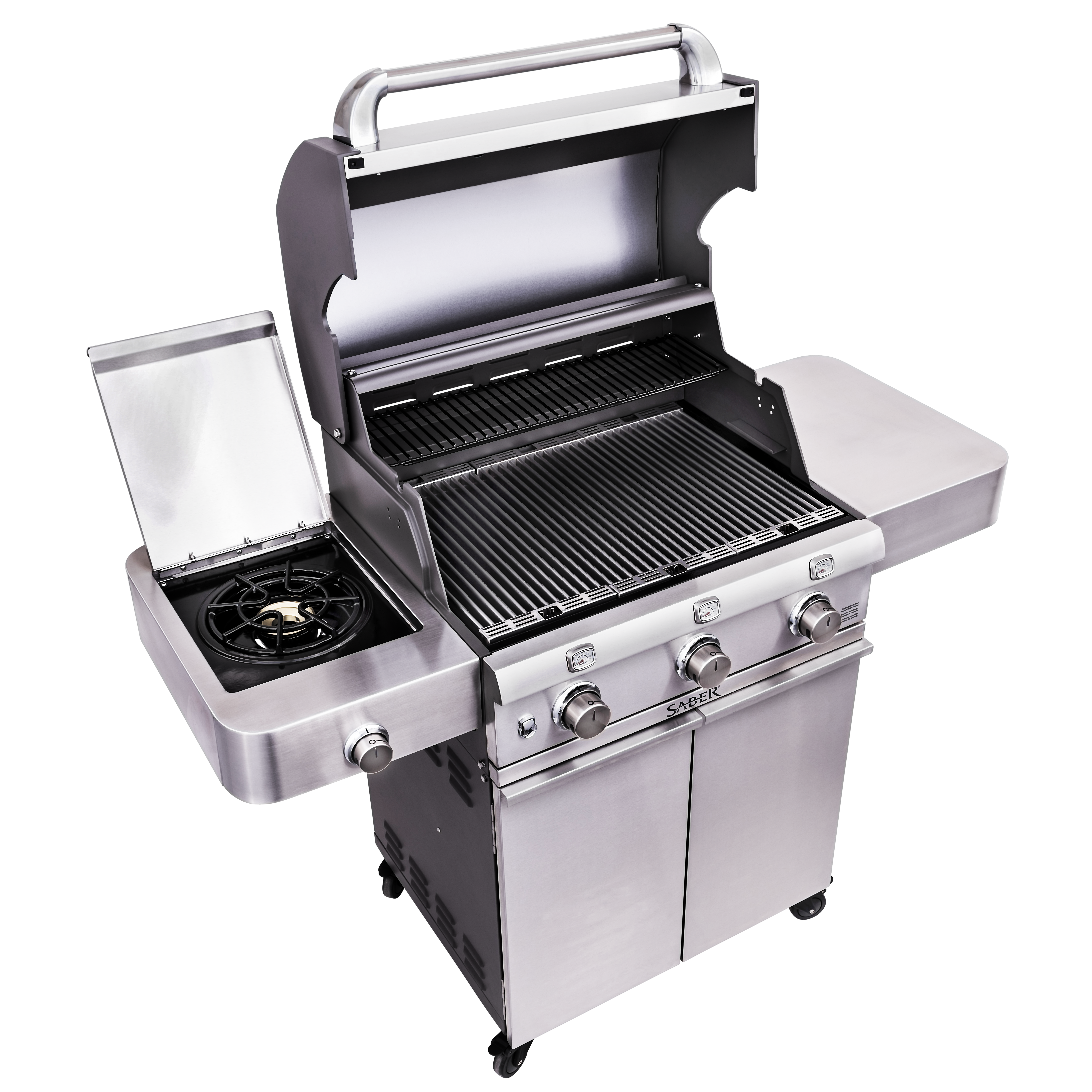 SABER® Deluxe Stainless 3-Burner Gas Grill
