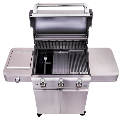 SABER® Deluxe Stainless 3-Burner Gas Grill