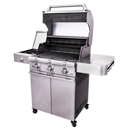 SABER® Deluxe Stainless 3-Burner Gas Grill