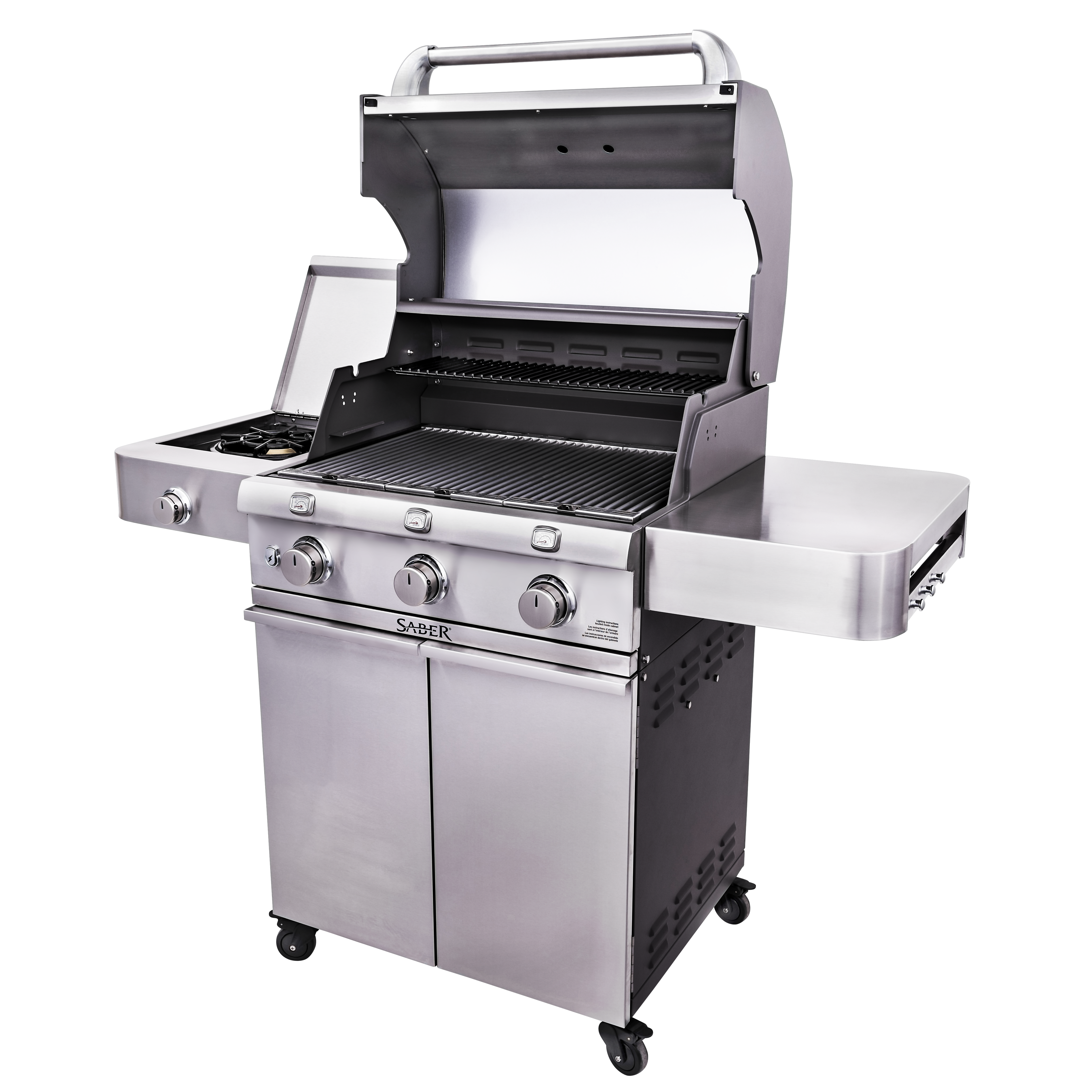 SABER® Deluxe Stainless 3-Burner Gas Grill