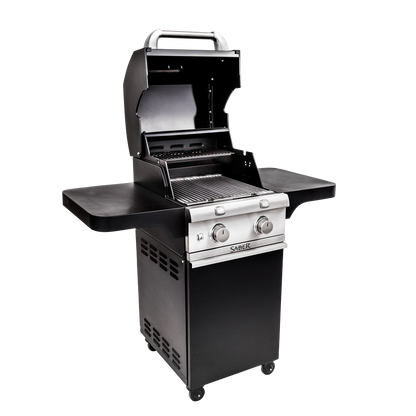 SABER® Deluxe Black 2-Burner Gas Grill