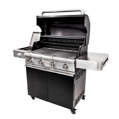 SABER® Deluxe Black 4-Burner Gas Grill