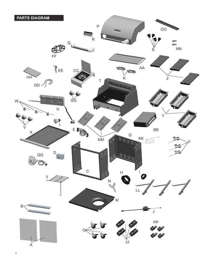 SABER® Stainless Steel 3-Burner Gas Grill