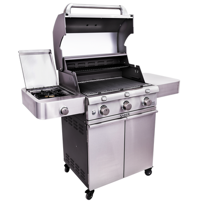 SABER® Deluxe Stainless 3-Burner Gas Grill