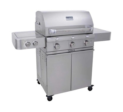 SABER® Stainless Steel 3-Burner Gas Grill