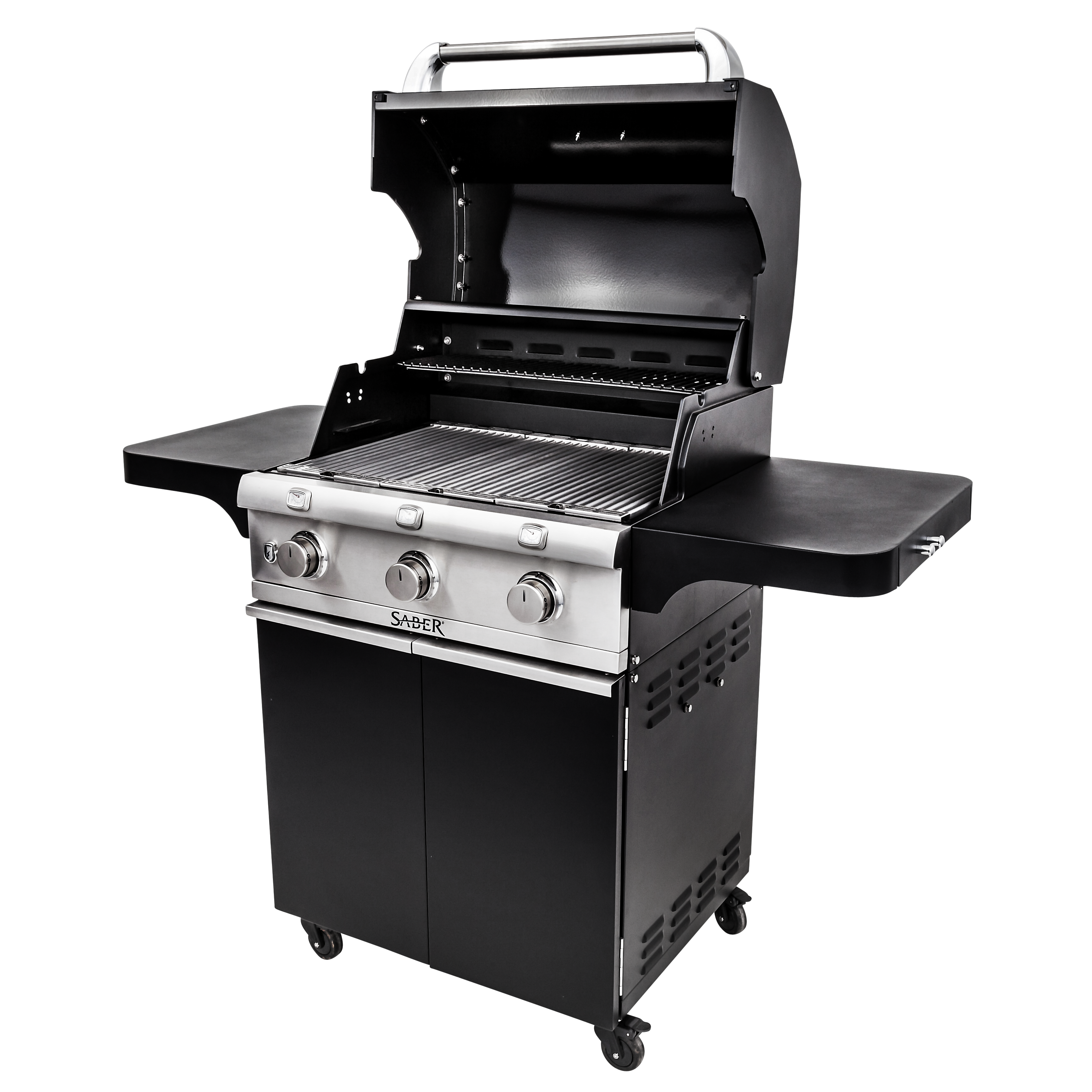 SABER® Deluxe Black 3-Burner Gas Grill