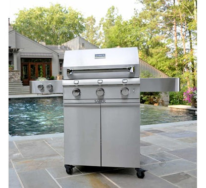 SABER® Stainless Steel 3-Burner Gas Grill