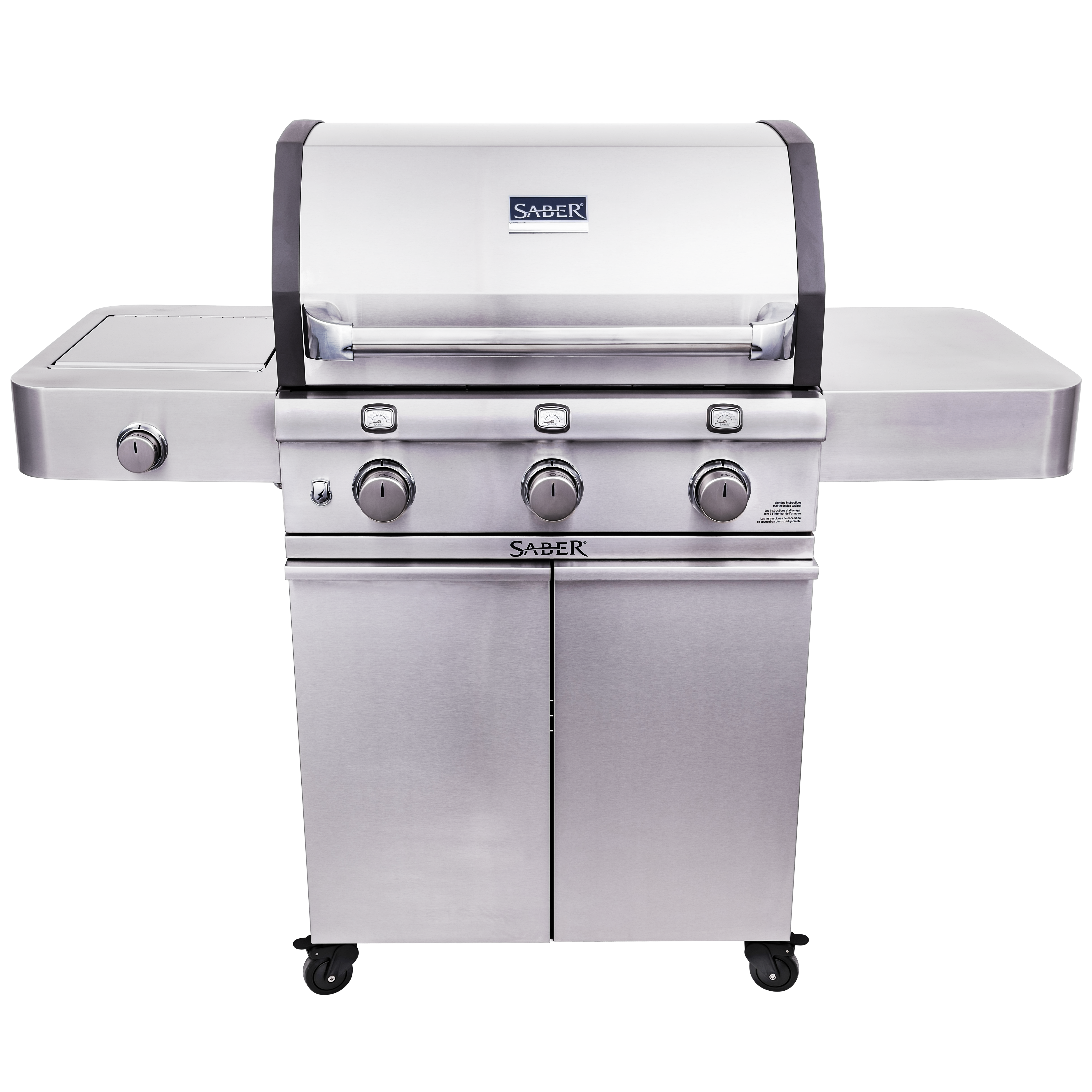 SABER® Deluxe Stainless 3-Burner Gas Grill