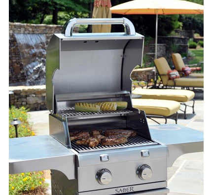 SABER® Stainless Steel 2-Burner Gas Grill