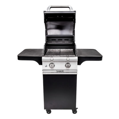 SABER® Deluxe Black 2-Burner Gas Grill
