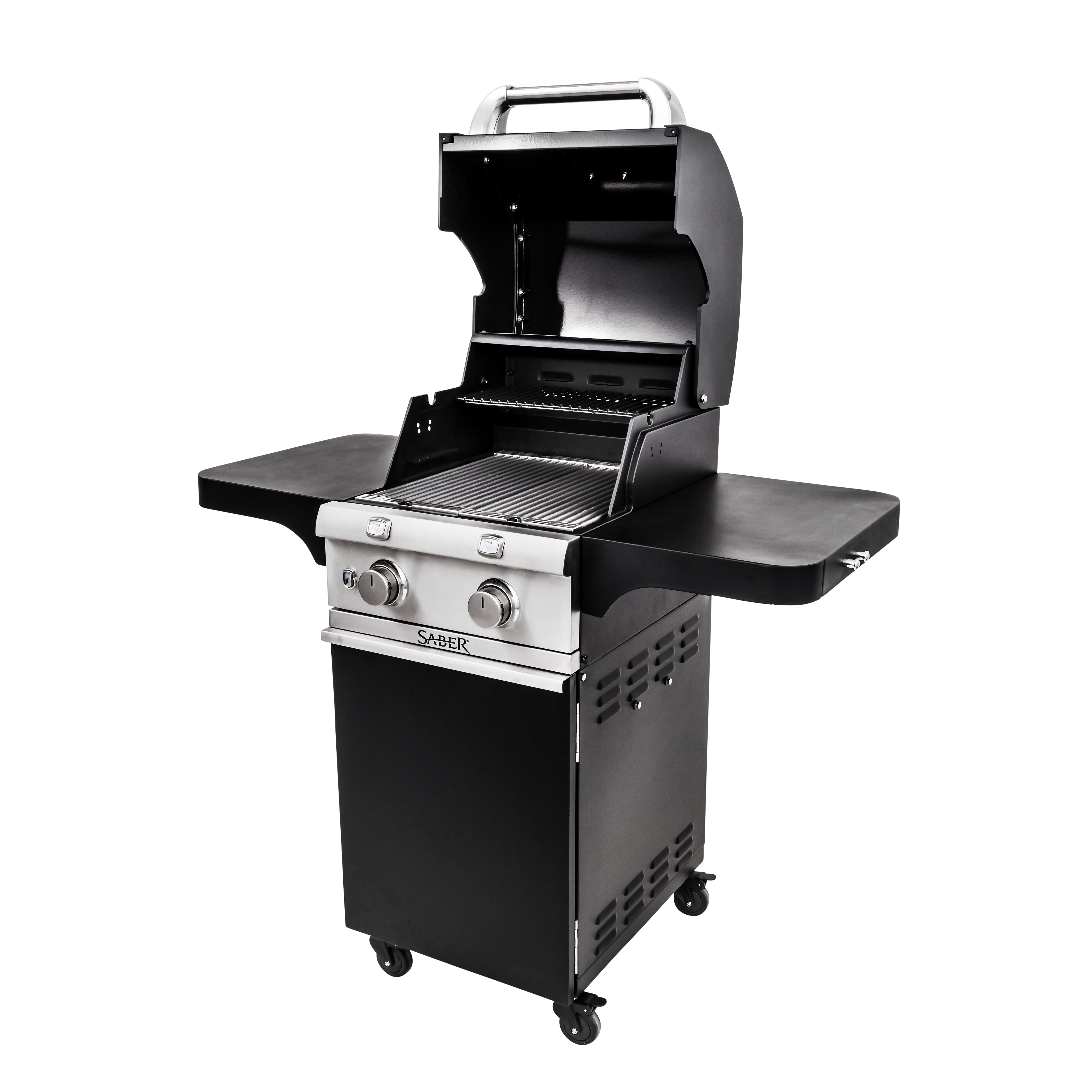 SABER® Deluxe Black 2-Burner Gas Grill
