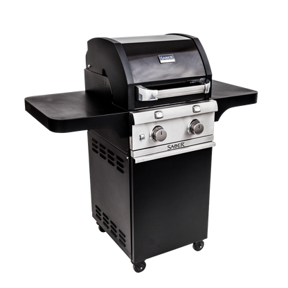 SABER® Deluxe Black 2-Burner Gas Grill